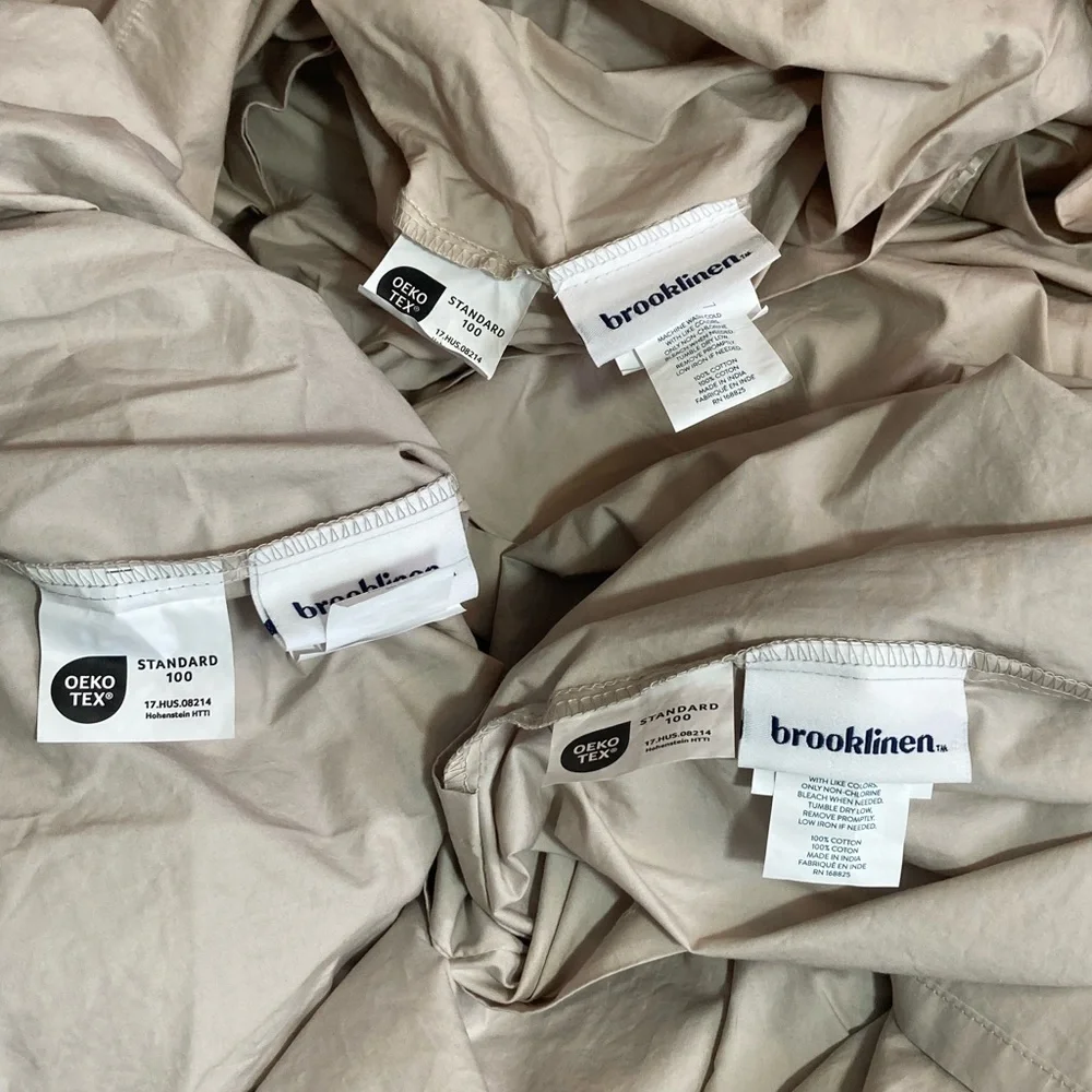 Neutral Beige Duvet Cover Set - Soft Home Bedding